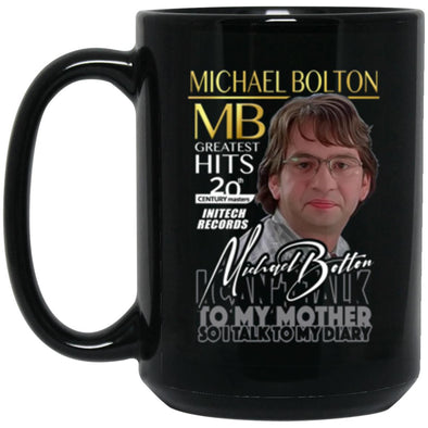 Michael Bolton Black Mug 15oz (2-sided)