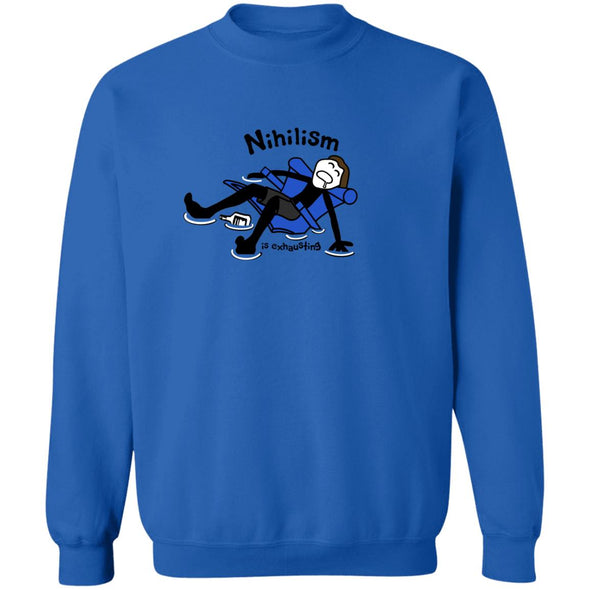 Nihilism is exhausting Crewneck Sweatshirt