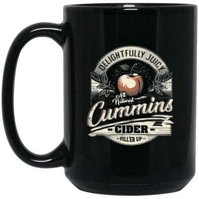 Cummins Cider Vintage Black Mug 15oz (2-sided)