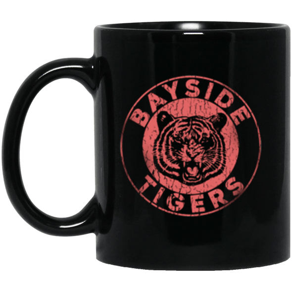 Bayside Tigers Black Mug 11oz (2-sided)