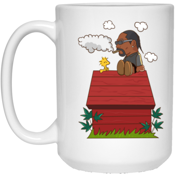 Snoopy Dogg White Mug 15oz (2-sided)