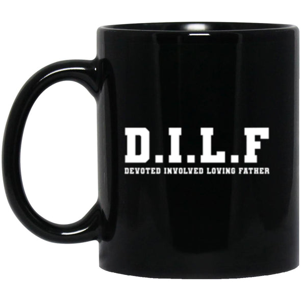 DILF Black Mug 11oz (2-sided)
