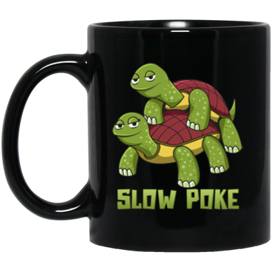 Slow Poke Black Mug 11oz (2-sided)