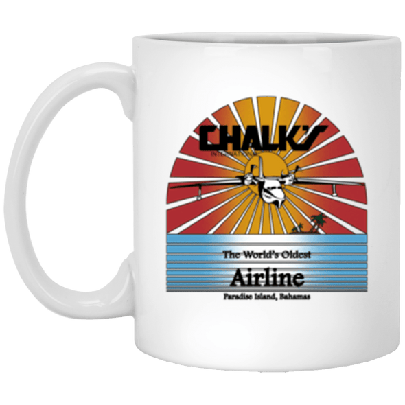 Chalk's Airlines White Mug 11oz (2-sided)