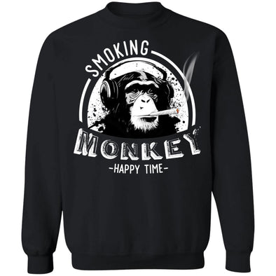 Smoking Monkey Crewneck Sweatshirt