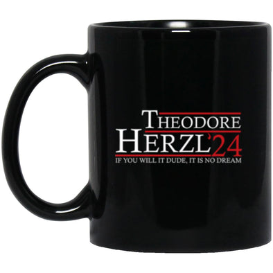 Theodore Herzl 24 Black Mug 11oz (2-sided)