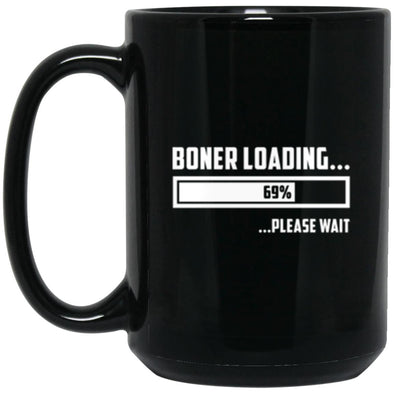 Boner Loading Black Mug 15oz (2-sided)