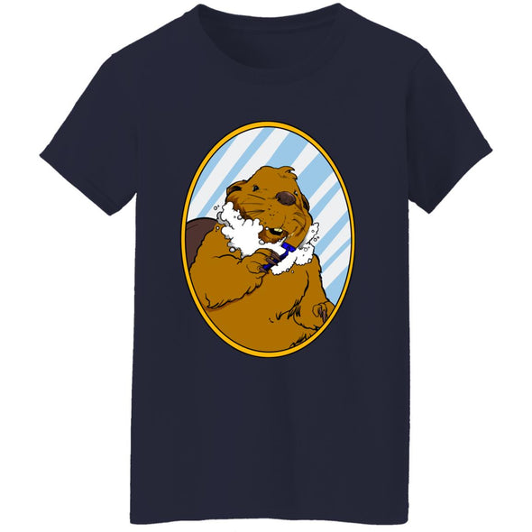 Shaving Beaver Ladies Cotton Tee