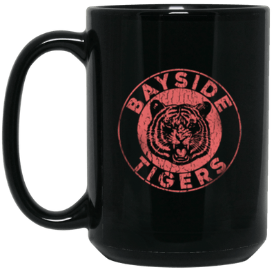 Bayside Tigers Black Mug 15oz (2-sided)