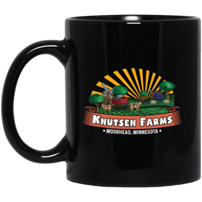Knutsen Farms Black Mug 11oz (2-sided)