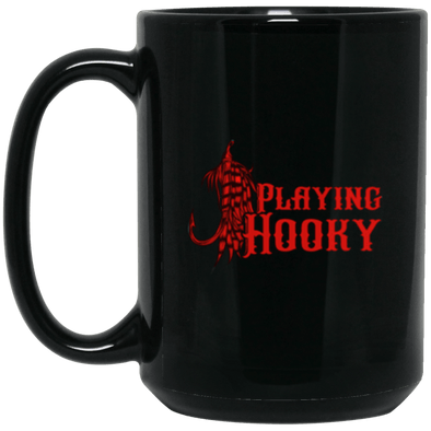 Playing Hooky Black Mug 15oz (2-sided)