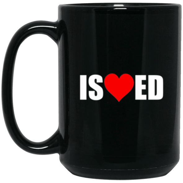 I Shearted Black Mug 15oz (2-sided)