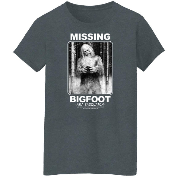 Missing Bigfoot Ladies Cotton Tee