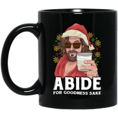 Abide Christmas Black Mug 11oz (2-sided)