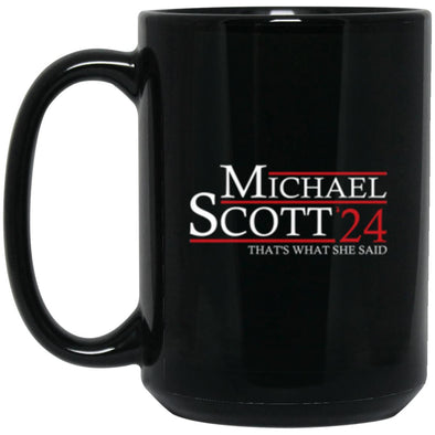 Michael Scott 24 Black Mug 15oz (2-sided)