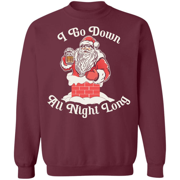 Santa Goes Down Crewneck Sweatshirt