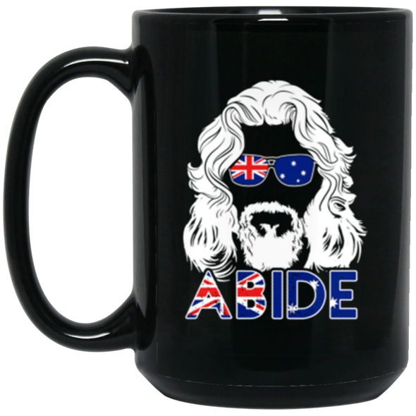 Abide Australia Black Mug 15oz (2-sided)