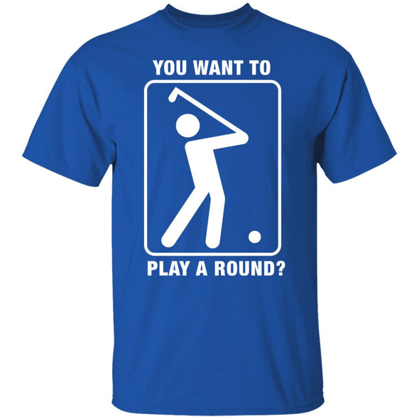 Play A Round Cotton Tee