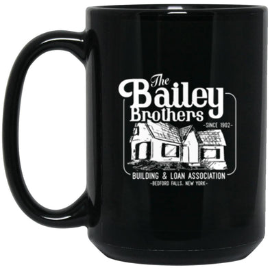 Bailey Brothers Black Mug 15oz (2-sided)