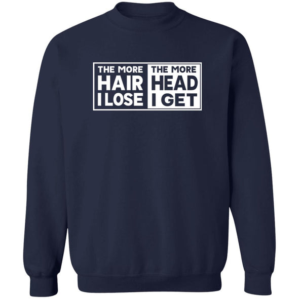 Less Hair, More Head  Crewneck Sweatshirt