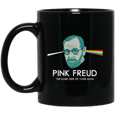 Pink Freud Black Mug 11oz (2-sided)