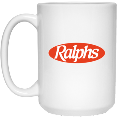 Ralphs White Mug 15oz (2-sided)