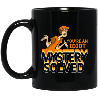 Mystery Solved Black Mug 11oz (2-sided)