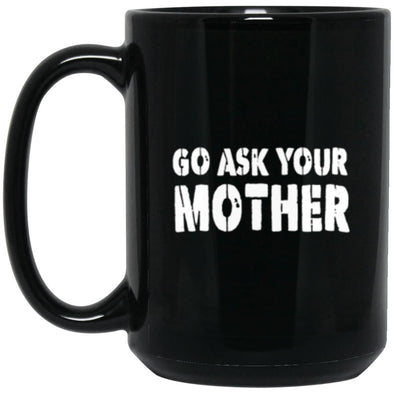 Ask MomBlack Mug 15oz (2-sided)
