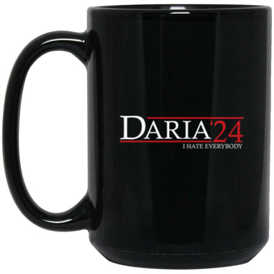 Daria 24 Black Mug 15oz (2-sided)