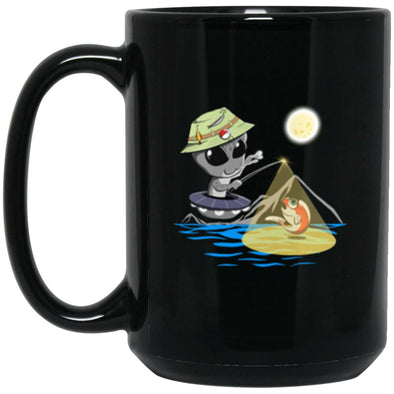 UFO Black Mug 15oz (2-sided)