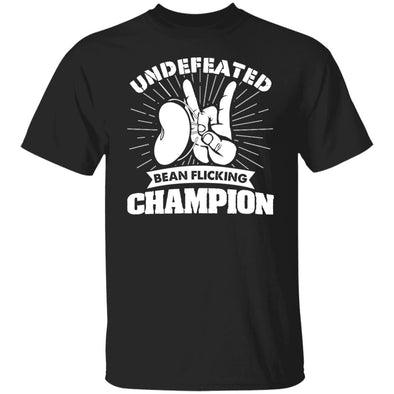 Undefeated Bean Flicking Champ Cotton Tee