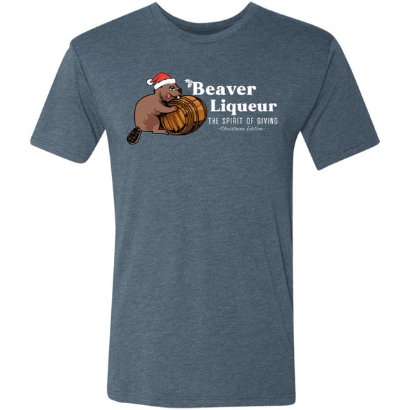 Beaver Liqueur Christmas Premium Triblend Tee