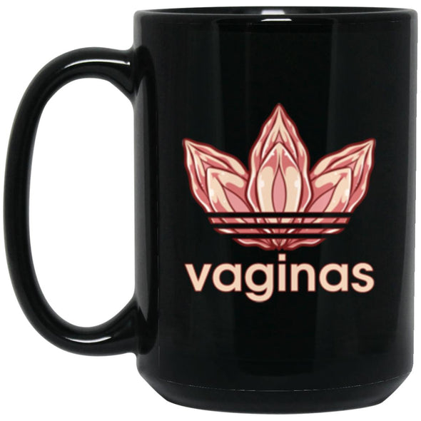 Vaginas Black Mug 15oz (2-sided)