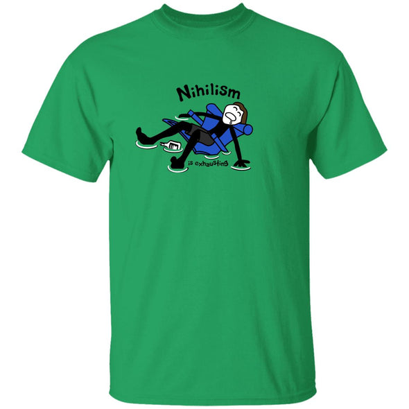 Nihilism is exhausting Cotton Tee