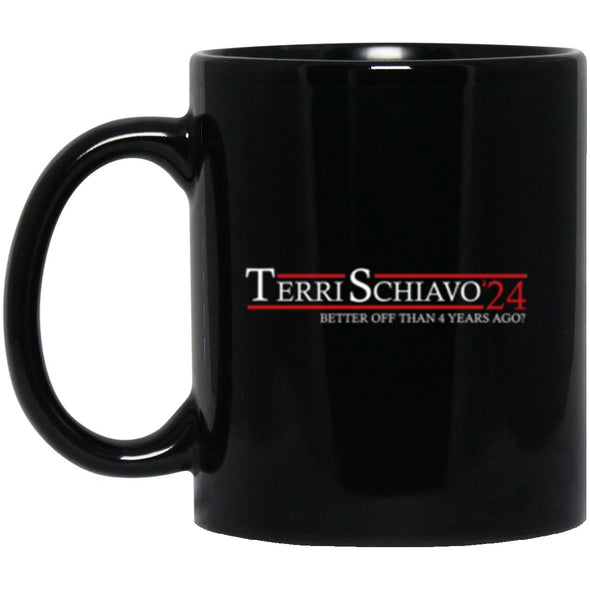 Vote Terri Schiavo 24 Black Mug 11oz (2-sided)