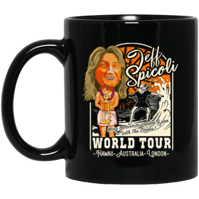 Spicoli World Tour Black Mug 11oz (2-sided)