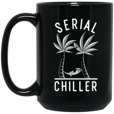 Serial Chiller Black Mug 15oz (2-sided)