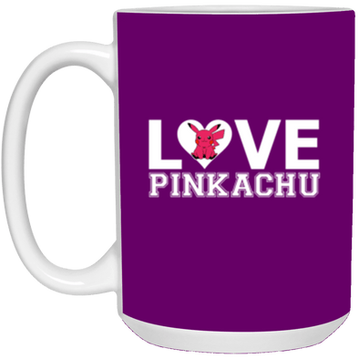 Pinkachu White Mug 15oz (2-sided)