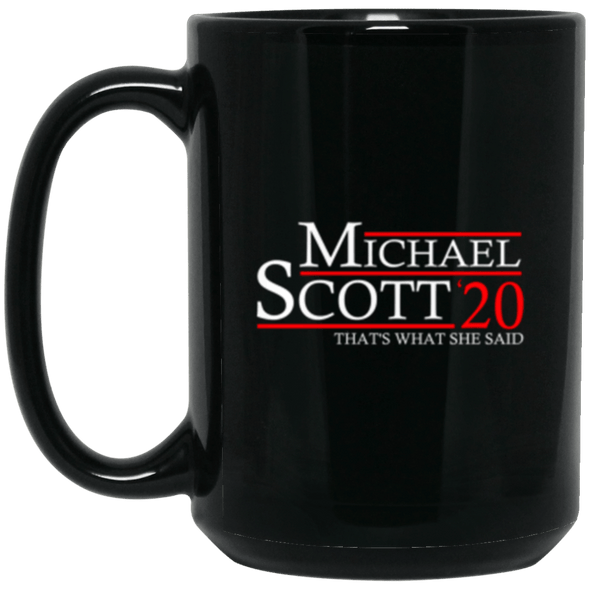 Micael Scott 20 Black Mug 15oz (2-sided)