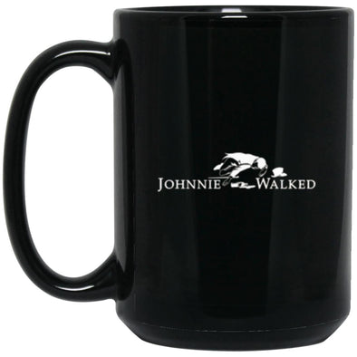 Johnnie Walked Black Mug 15oz (2-sided)