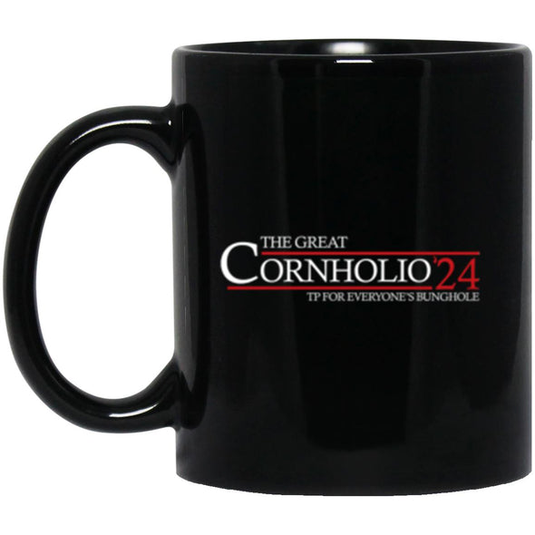 Cornholio 24 Black Mug 11oz (2-sided)