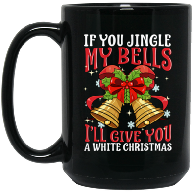Jingle Bells Black Mug 15oz (2-sided)