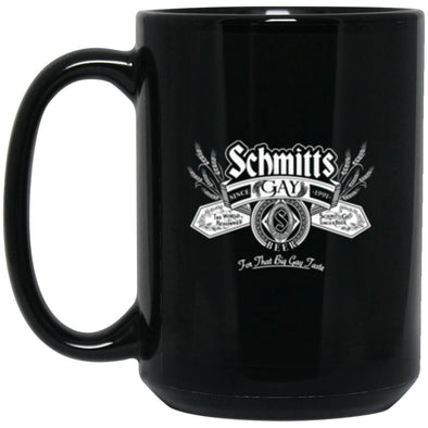 Schmitts Gay Black Mug 15oz (2-sided)