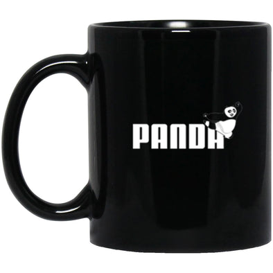 Panda Puma Black Mug 11oz (2-sided)