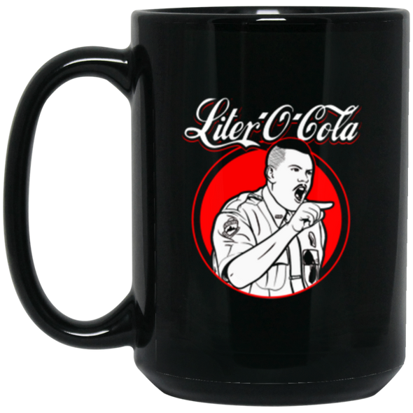 Liter O Cola Black Mug 15oz (2-sided)