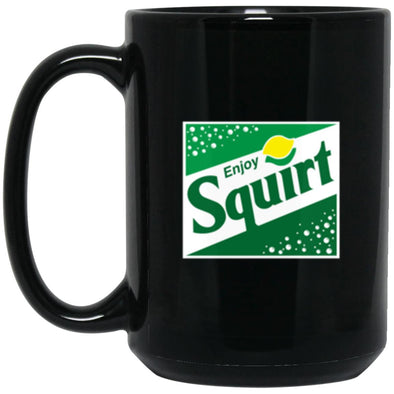 Enjoy Squirt Black Mug 15oz (2-sided)