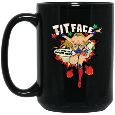 Titface Black Mug 15oz (2-sided)
