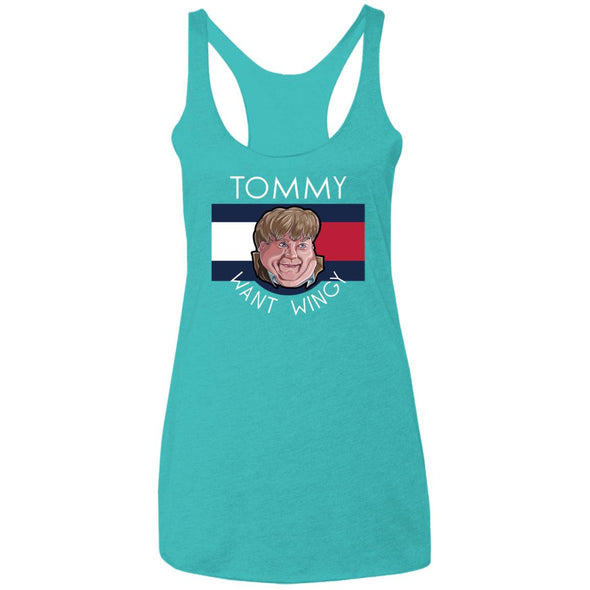 Tommy Want Wingy Ladies Racerback Tank
