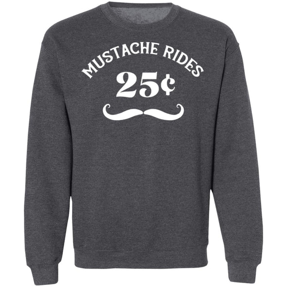 Mustache Rides Crewneck Sweatshirt