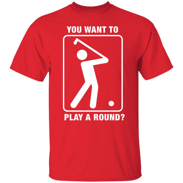 Play A Round Cotton Tee